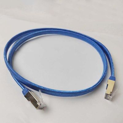 Gigabit Braided Network Cat6A Ethernet Patch Cable 500MHz 23/24//26AWG